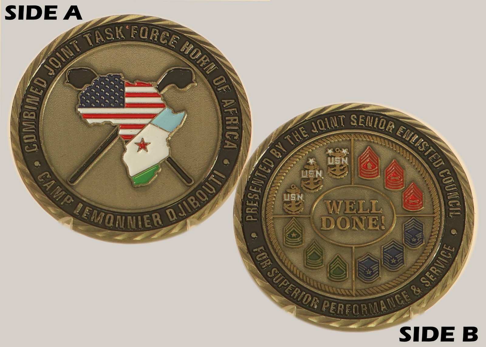 Combined Joint Task Force Horn of Africa Challenge Coin M#5 Combined Joint Task Force Horn of Africa Challenge Coin M#5