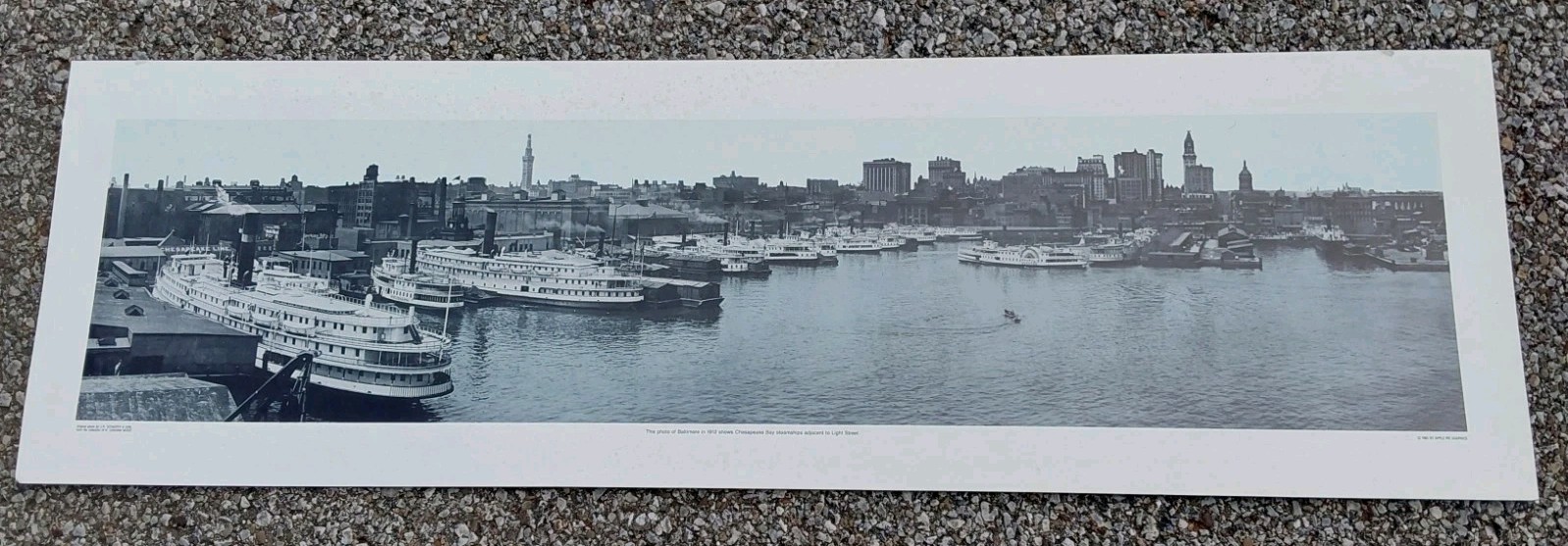 Chesapeake Bay Baltimore MD Maryland 1912 Steamships Light Street Picture 1980 Chesapeake Bay Baltimore MD Maryland 1912 Steamships Light Street Picture 1980