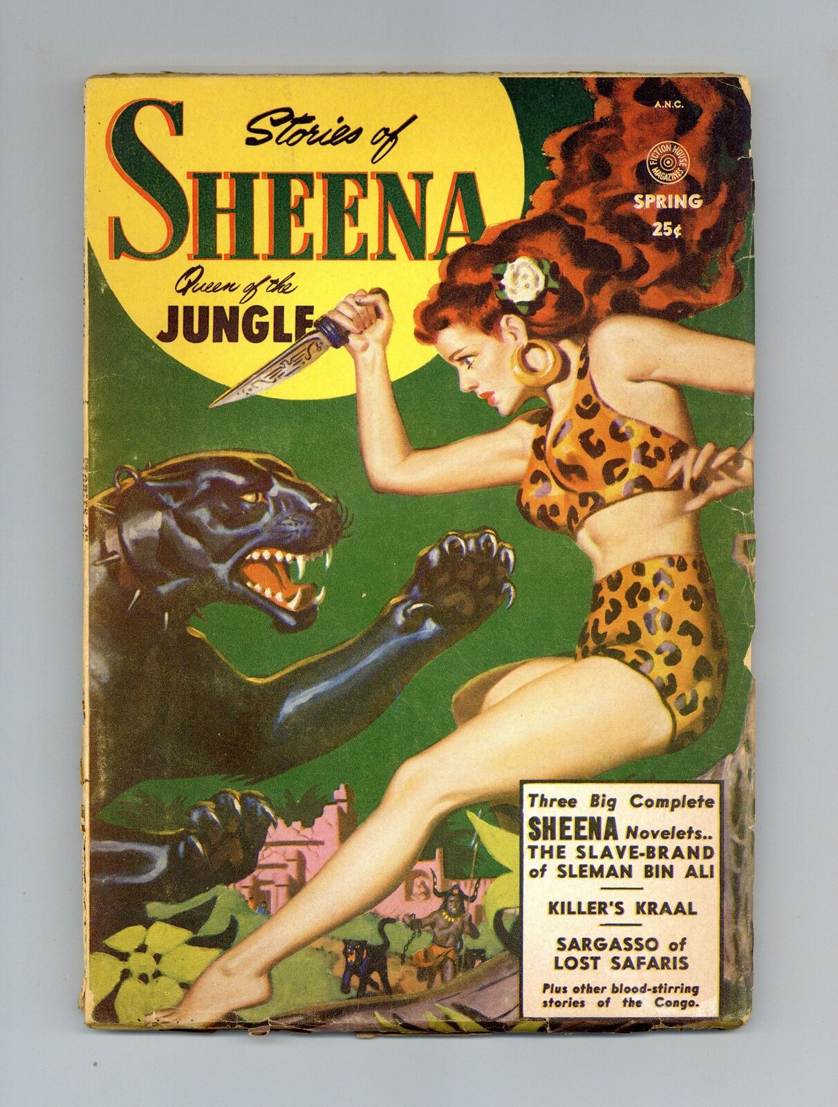 Stories of Sheena Queen of the Jungle Pulp Mar 1951 #1 VG