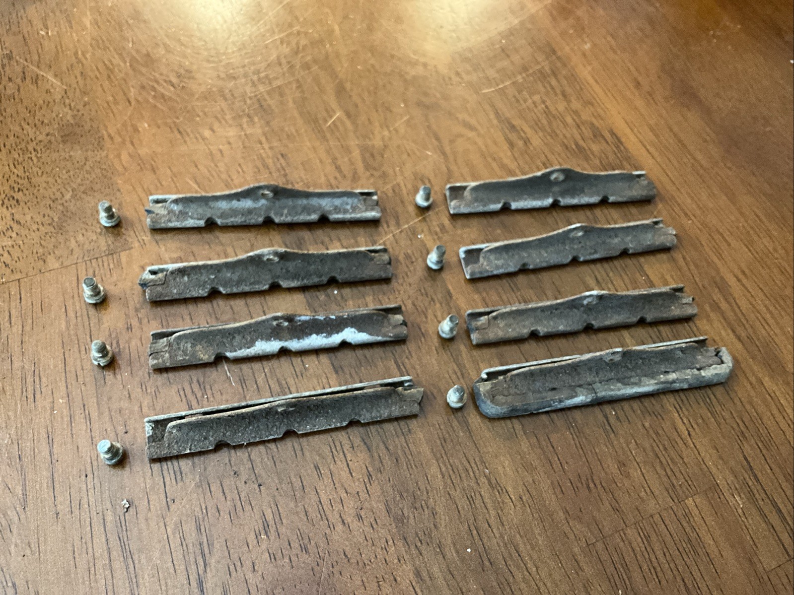 Early Antique TOC Bicycle Brake Pad Parts With Hardware 