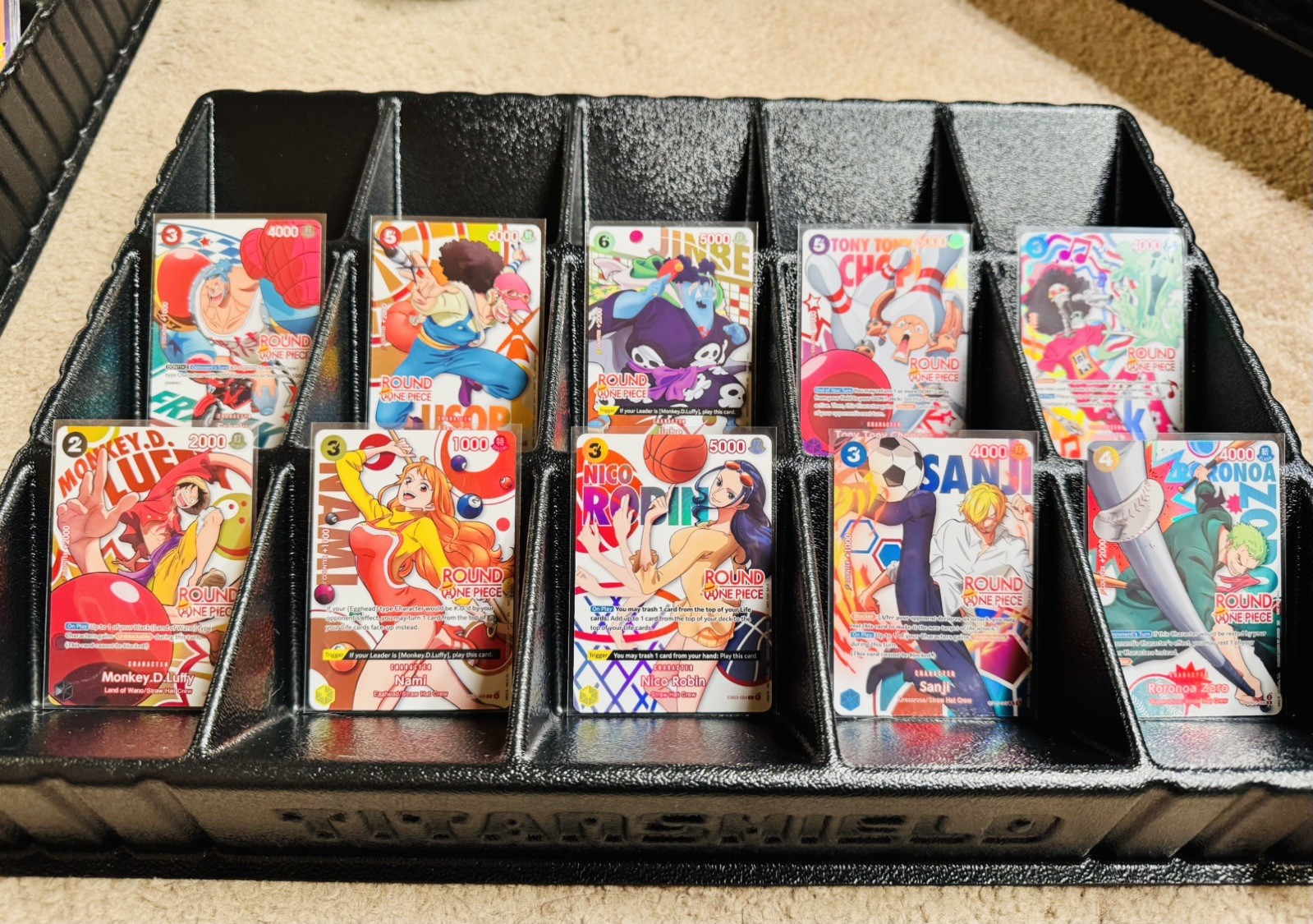 Round 1 x One Piece Promo Cards - Full Set of 10 English π shipping Round 1 x One Piece Promo Cards - Full Set of 10 English π shipping