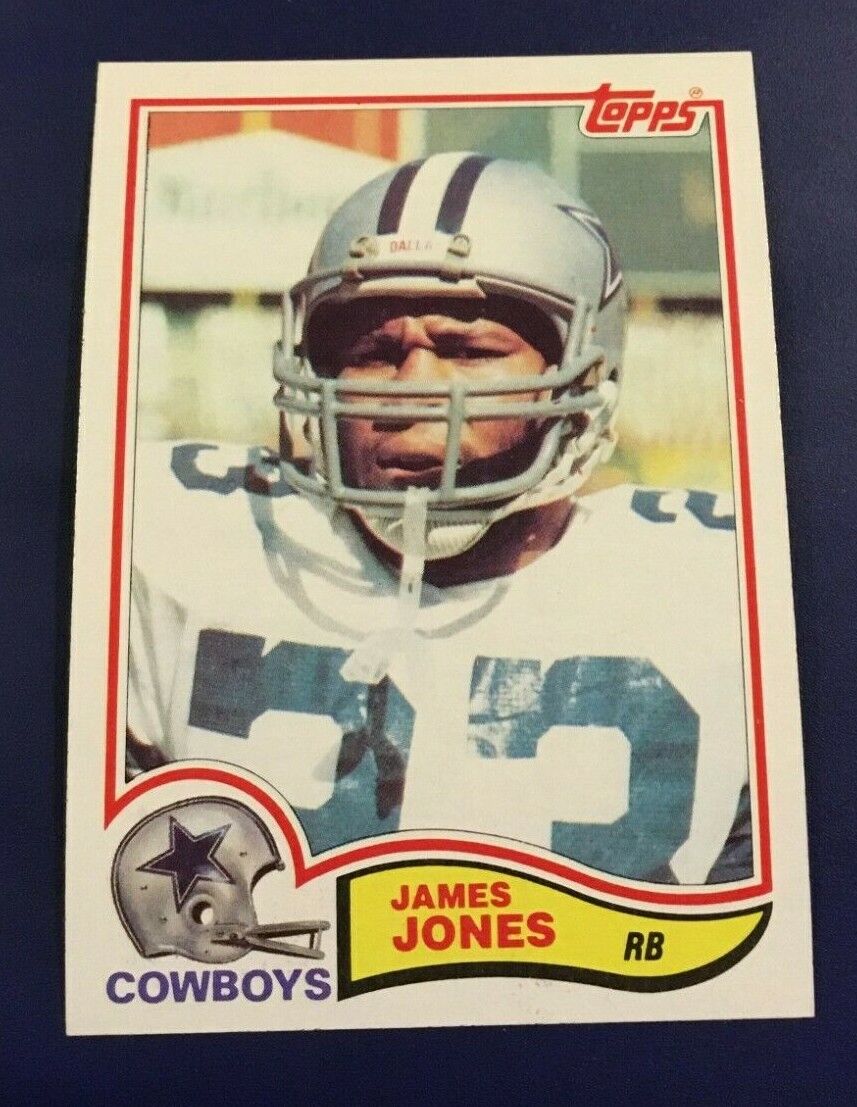 1982 Topps # 319 JAMES JONES Dallas Cowboys Set Break High End MINT  