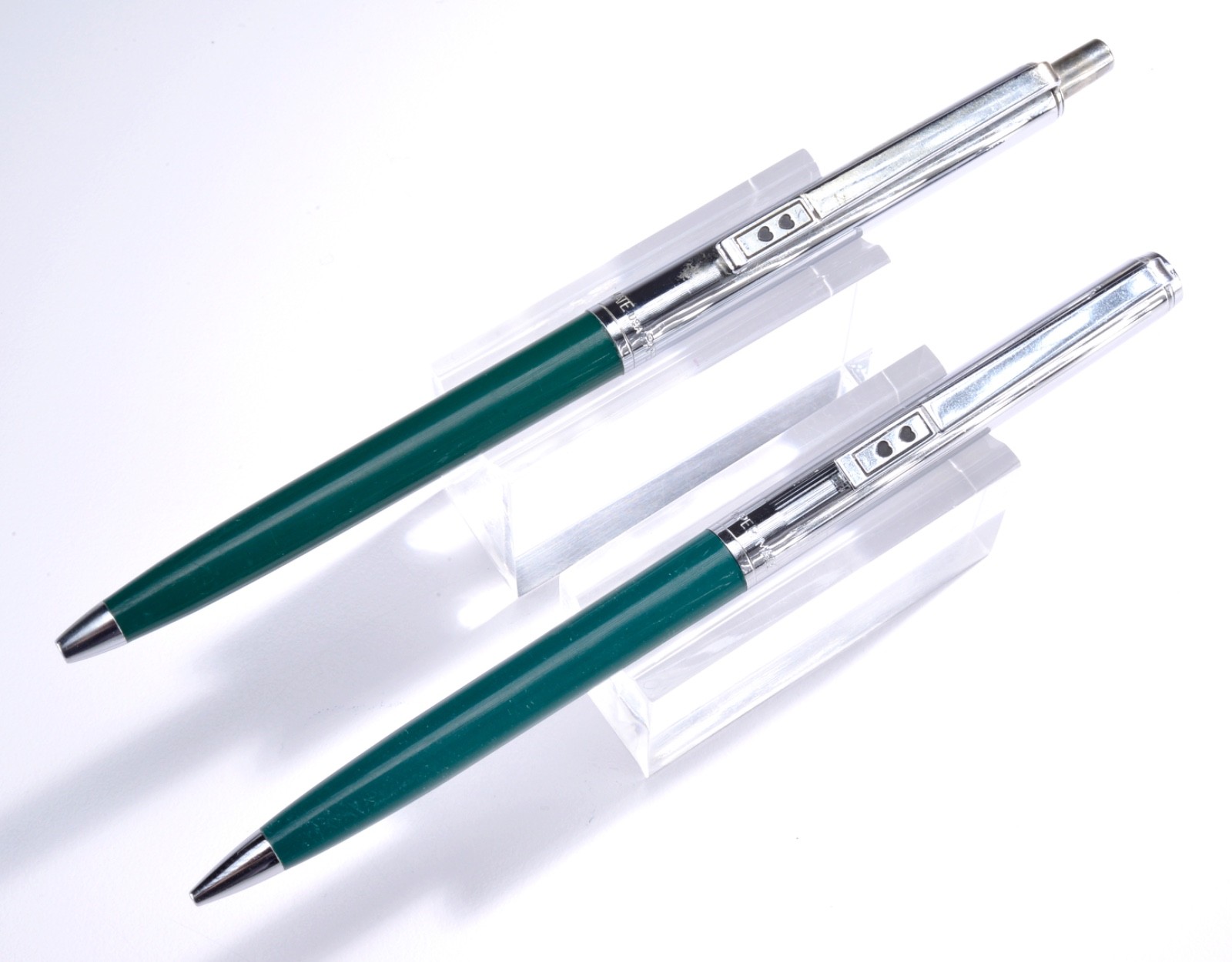 Vintage Paper Mate Double Heart Slim Profile Hunter Green Pen-Pencil Set USA #83 Vintage Paper Mate Double Heart Slim Profile Hunter Green Pen-Pencil Set USA #83