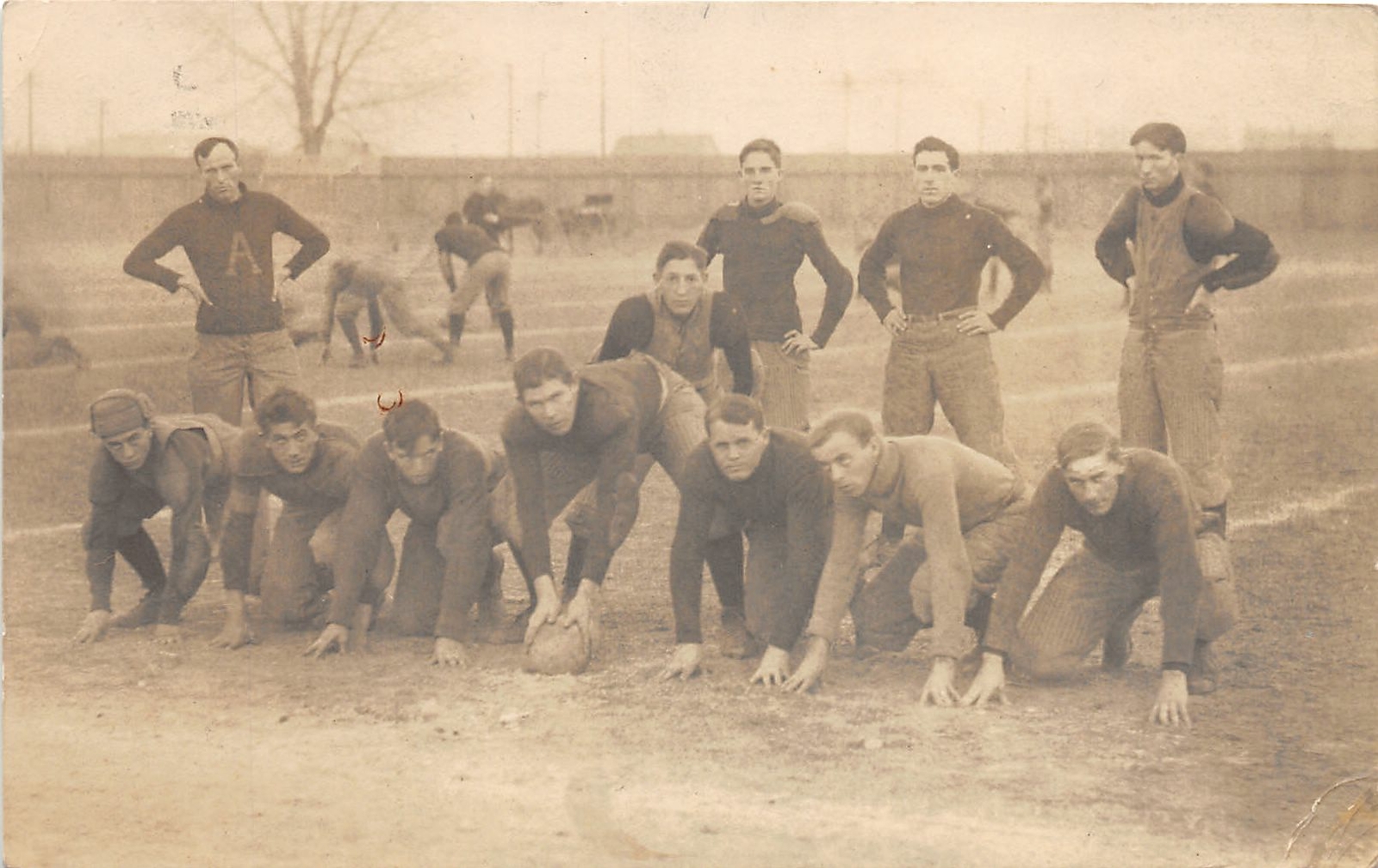 J3/ Greeley Colorado RPPC Postcard c1910 High School Football Team Player 20 J3/ Greeley Colorado RPPC Postcard c1910 High School Football Team Player 20