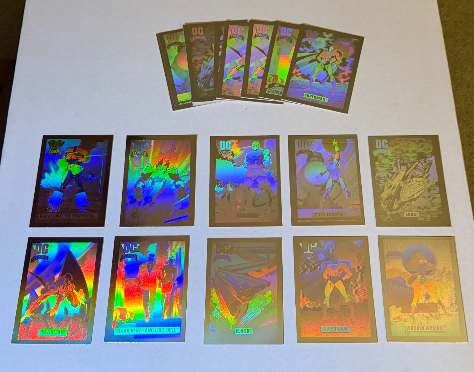1991 Impel DC Comics Hologram Hall of Fame Complete Set DCH1-DCH10 +Bonus Extras 1991 Impel DC Comics Hologram Hall of Fame Complete Set DCH1-DCH10 +Bonus Extras