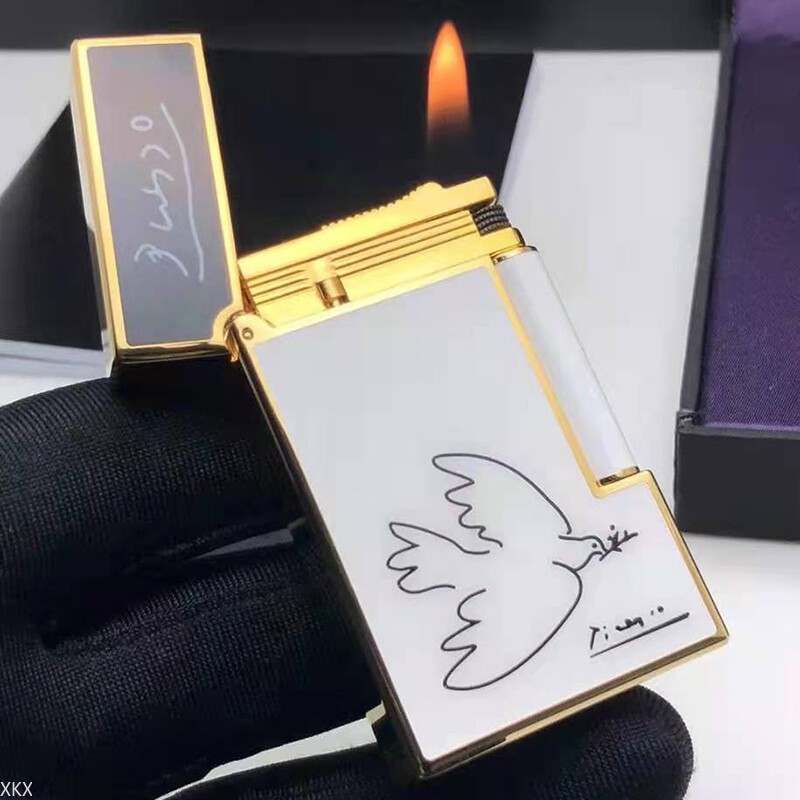 S.T. Dupont Ligne 2 Picasso Peace Dove Lighter Metal Cigarette Smoking Gift