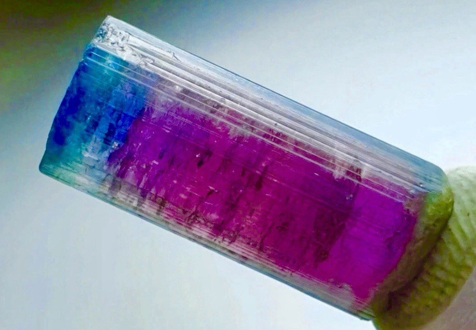 Spectacular Glassy Colorful Tourmaline Crystal Natural Raw Rough Rare Specimen