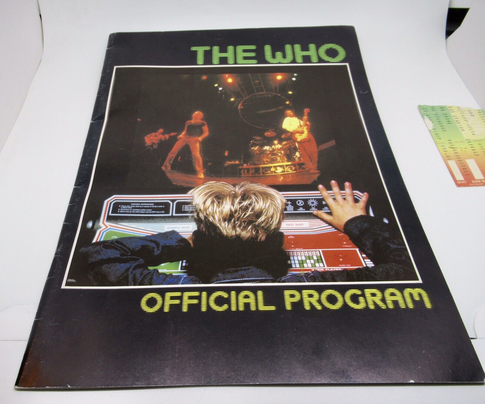 The Who OCT 27, 1982 San Diego, CA Ticket Stub and Program Jack Murphy Stadium