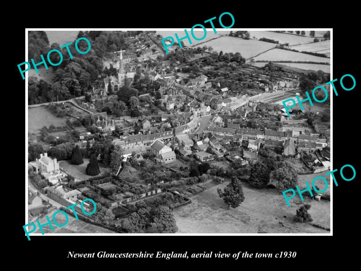 OLD LARGE HISTORIC PHOTO OF NEWENT GLOUCESTERSHIRE ENGLAND VIEW OF TOWN c1930 2