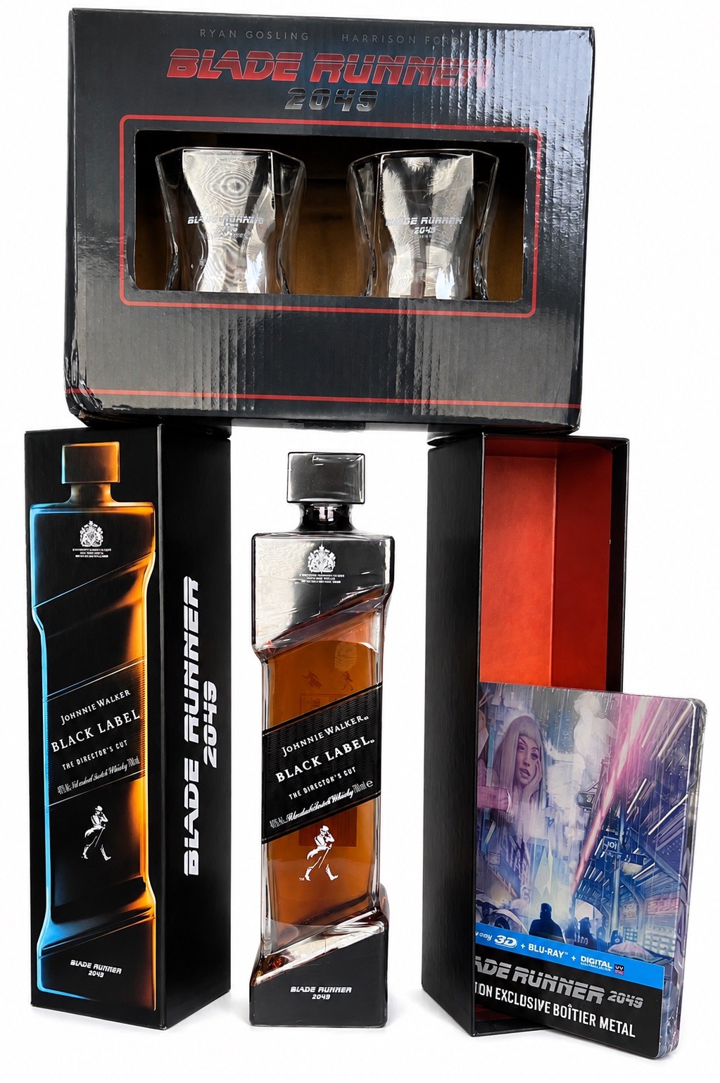 Lot Johnnie Walker Black Label Blade Runner 2049 Harrison Ford Original Box Lot Johnnie Walker Black Label Blade Runner 2049 Harrison Ford Original Box