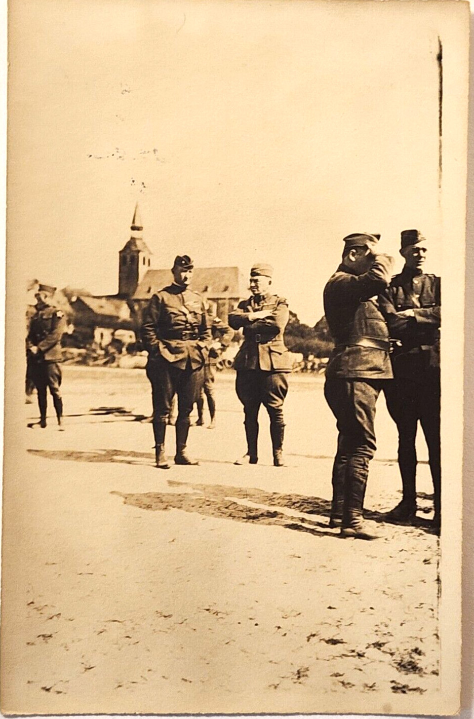 General Le Jeune & Neville USMC Marine Corps RPPC May 9 1919 Photo Postcard