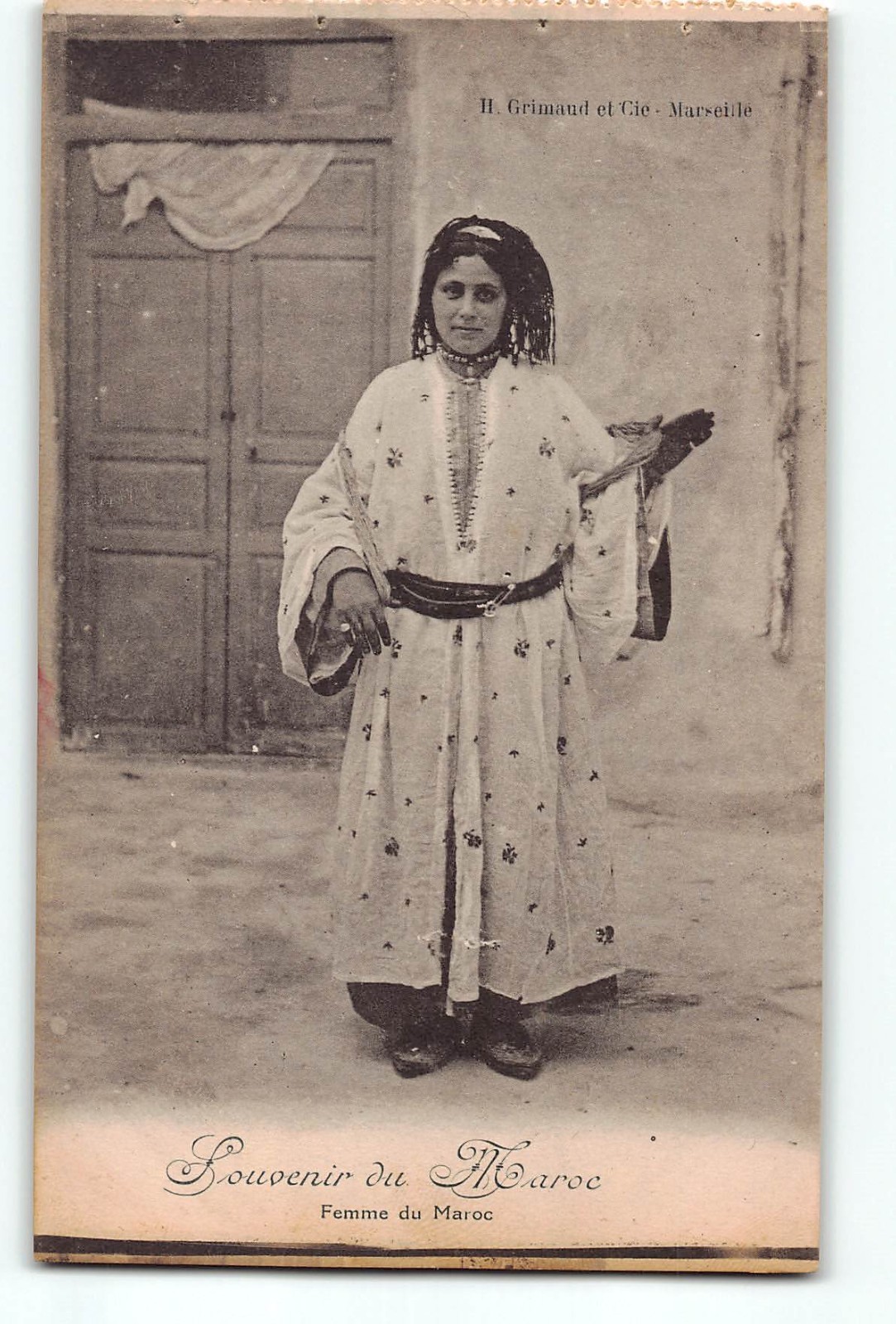 Morocco Postcard Femme du Maroc Vintage Ethnic Traditional Costume Grimaud Old Morocco Postcard Femme du Maroc Vintage Ethnic Traditional Costume Grimaud Old