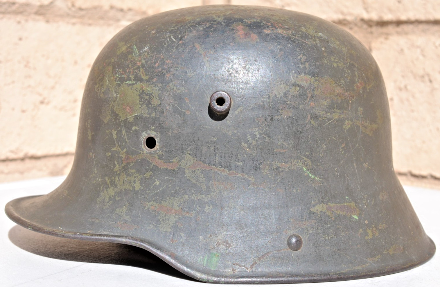 ORIGINAL WW1 GERMAN IMPERIAL ARMY M16 COMBAT HELMET BIG SIZE 66 MAKER STAMP S.i. ORIGINAL WW1 GERMAN IMPERIAL ARMY M16 COMBAT HELMET BIG SIZE 66 MAKER STAMP S.i.