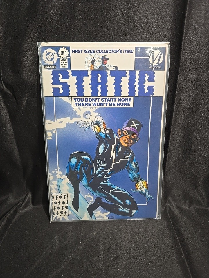 Static Milestone #1 newsstand 6.0 (1993) DC Comics Static Milestone #1 newsstand 6.0 (1993) DC Comics