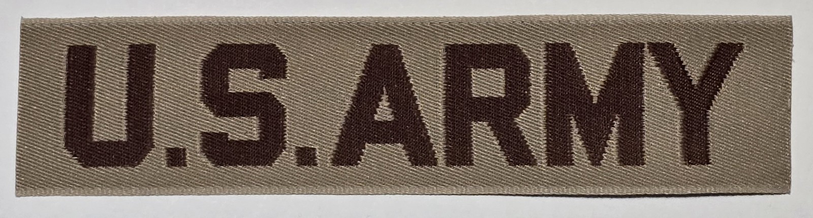 US ARMY desert DCU Uniform TAN nylon name tape Over The Pocket Patch 4.5 US ARMY desert DCU Uniform TAN nylon name tape Over The Pocket Patch 4.5