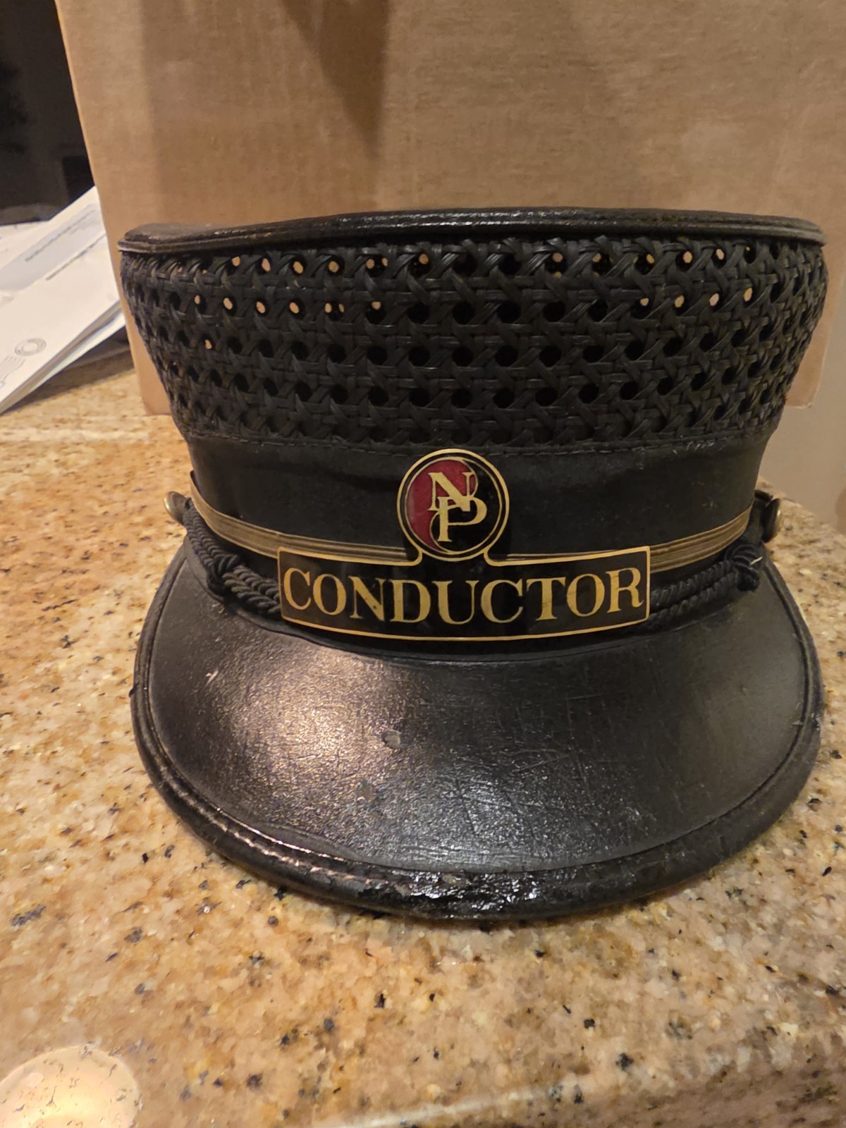 Vintage Northern Pacific Railway NP Conductor Hat Nudelman Bros Portland Oregon
