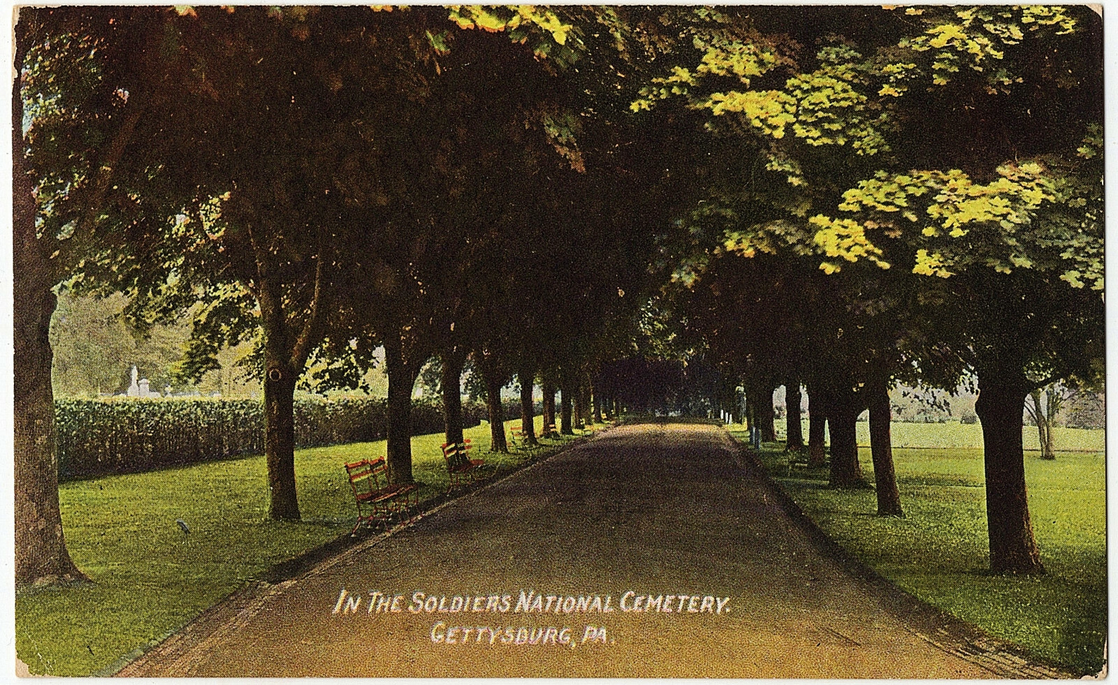 1907 Gettysburg PA W Tipton Postcard In the Soldiers National Cemetery Civil War 1907 Gettysburg PA W Tipton Postcard In the Soldiers National Cemetery Civil War