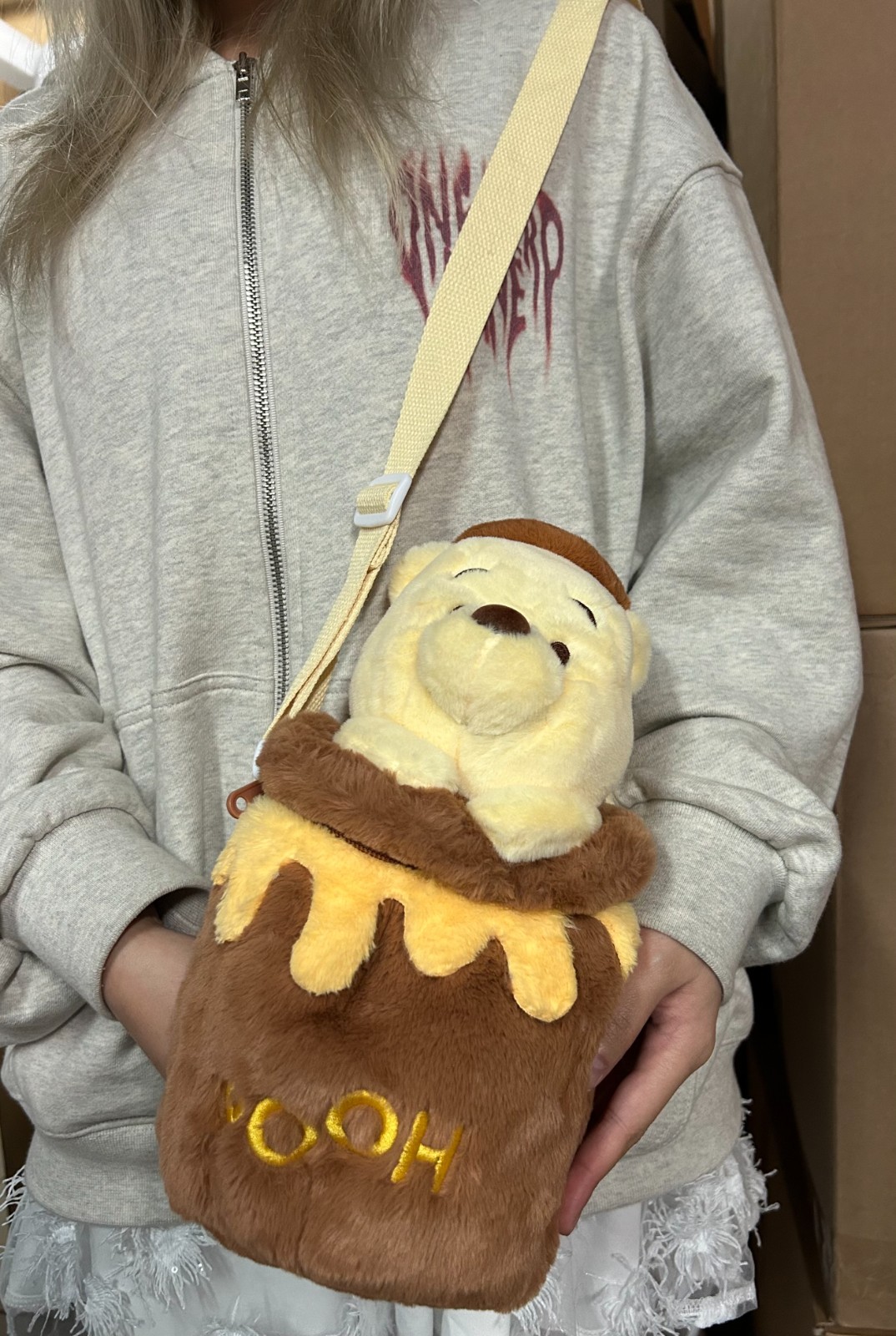 Potdemiel Disney Winnie the Pooh Honey Pot Plush Doll Crossbody Bag New With Tag Potdemiel Disney Winnie the Pooh Honey Pot Plush Doll Crossbody Bag New With Tag