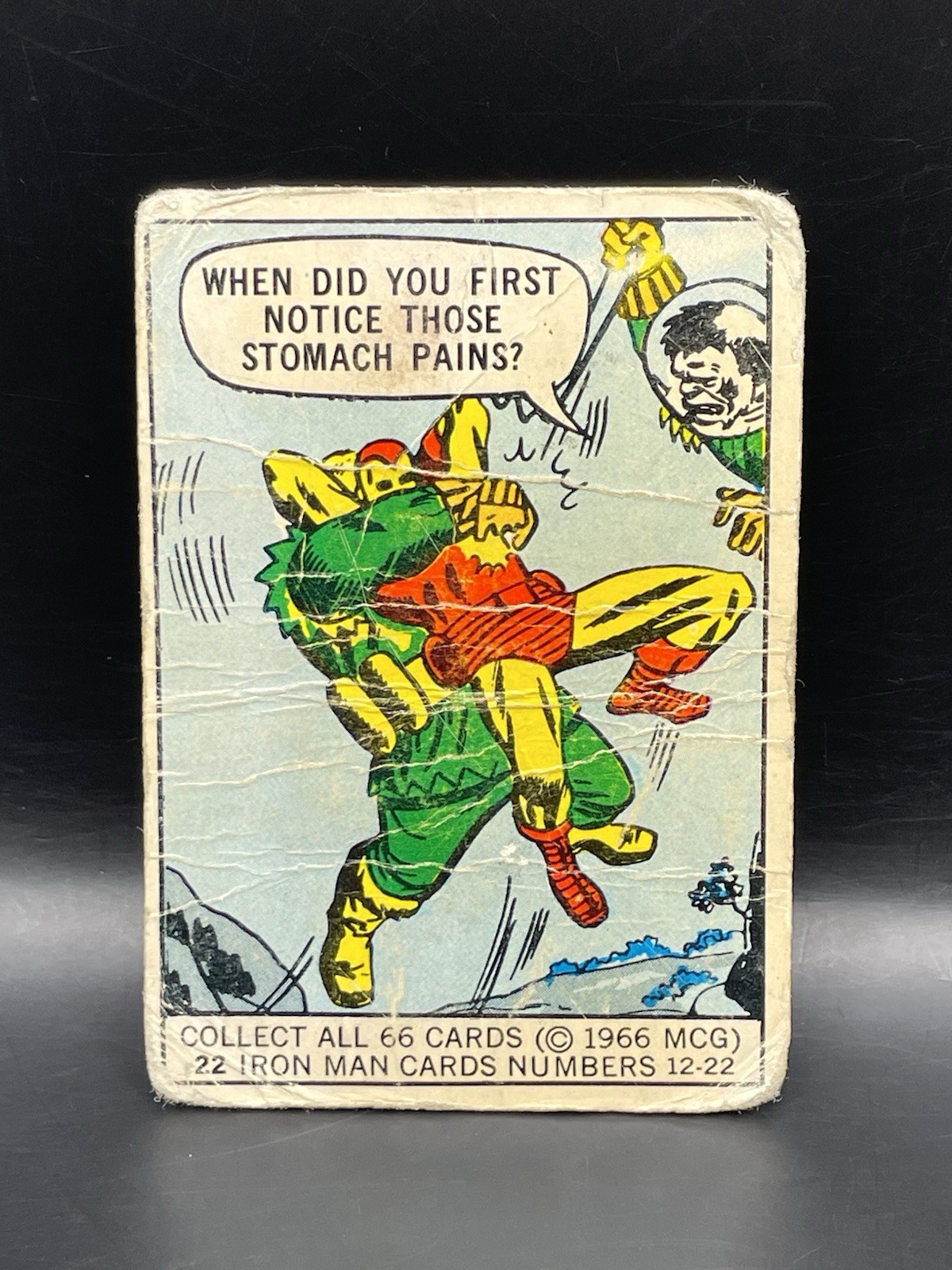 1966 Donruss Marvel Super Heroes card #22 Iron Man