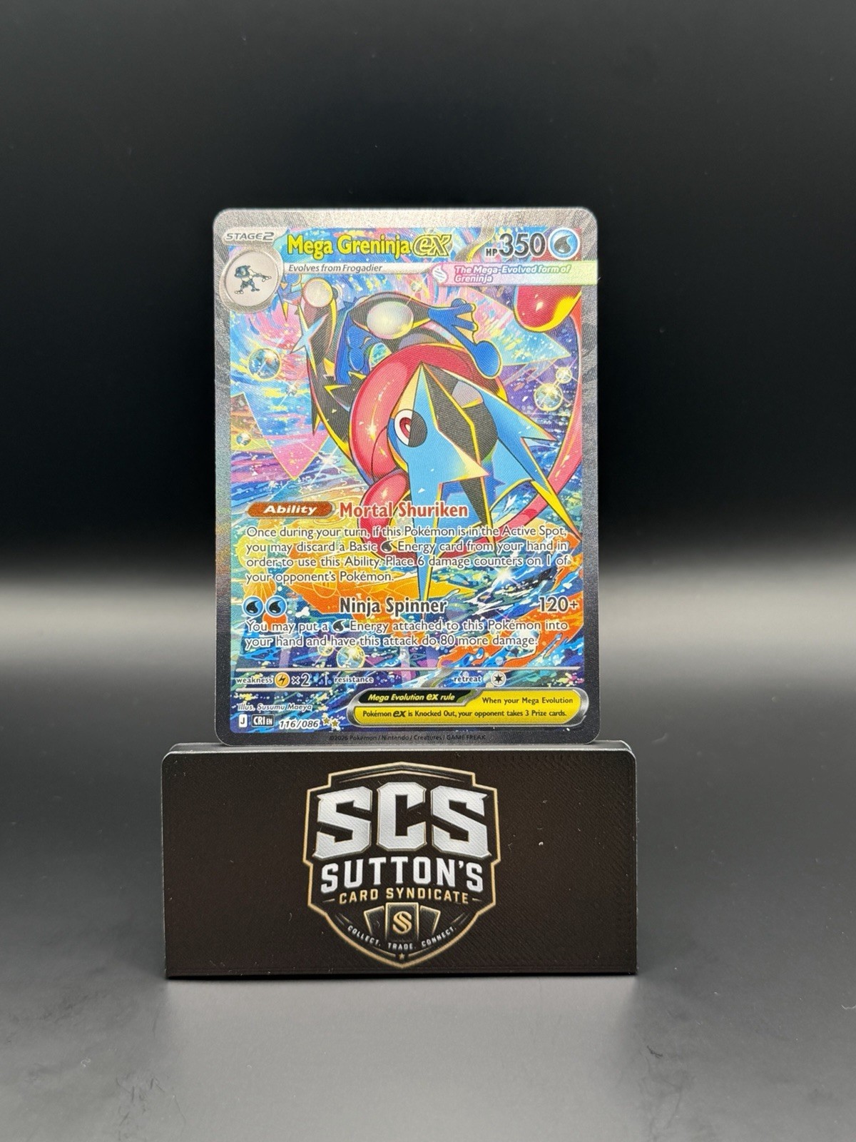 Mega Greninja Ex 116/086 SIR Chaos Rising - Pokemon TCG