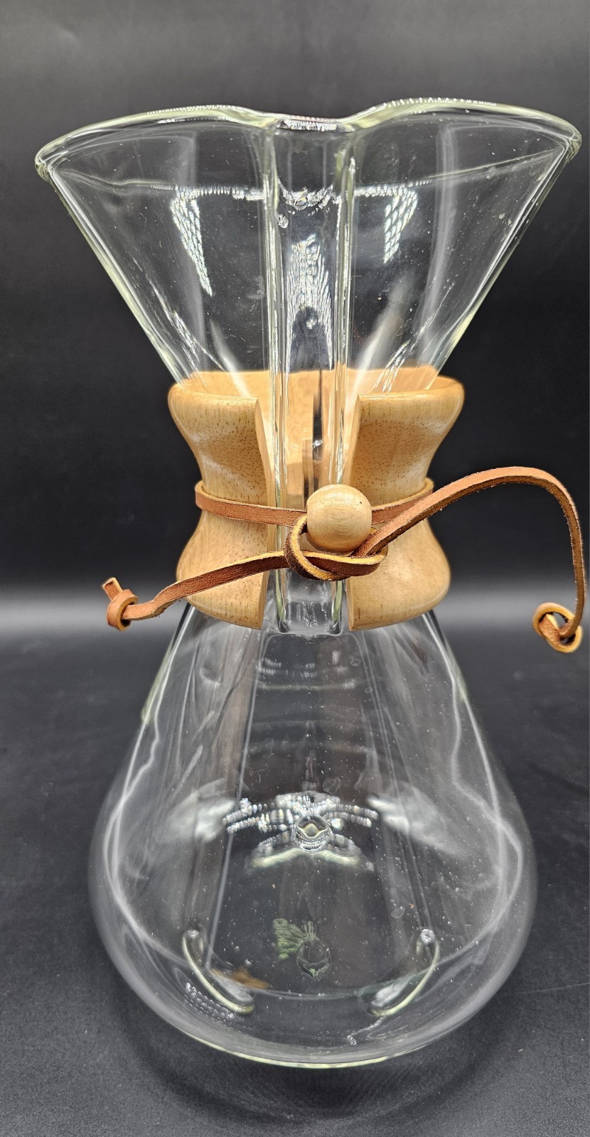 RARE- Vintage CHEMEX PYREX GLASS Pour-Over Coffee Maker -11 inches RARE- Vintage CHEMEX PYREX GLASS Pour-Over Coffee Maker -11 inches