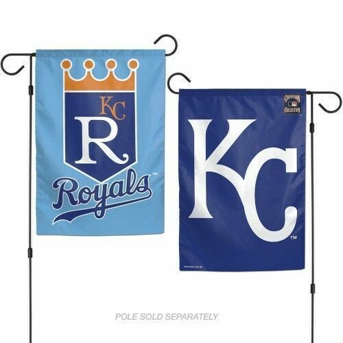 KC Royals Garden Flag Kansas City 2 Sided Outdoor Window Yard Banner New