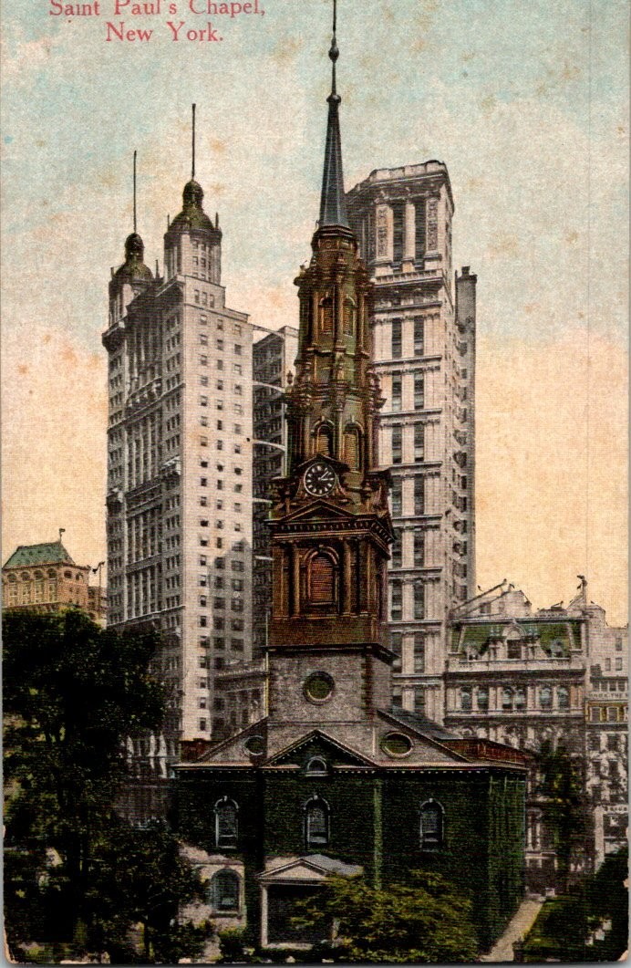 St. Paul's Chapel NYC New York City Postcard Success Postal Card Co. 1910s St. Paul's Chapel NYC New York City Postcard Success Postal Card Co. 1910s