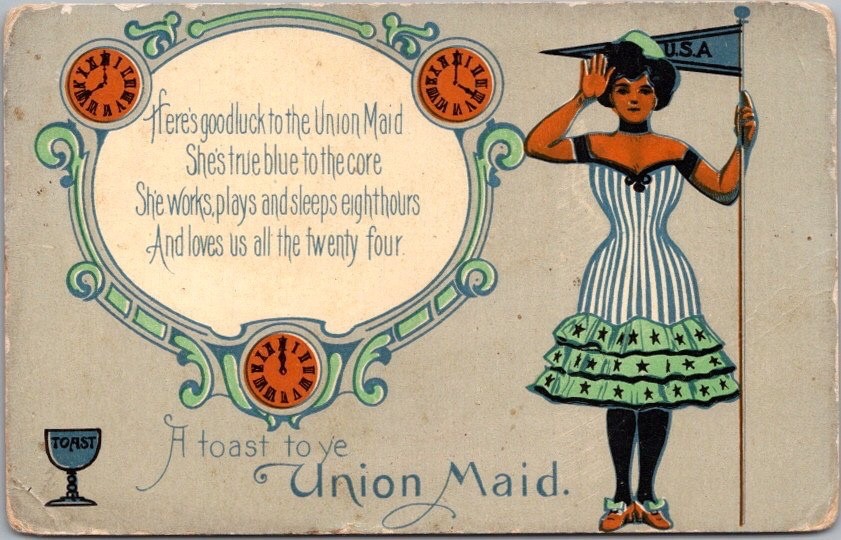 Vintage Drinking / Greetings Postcard 