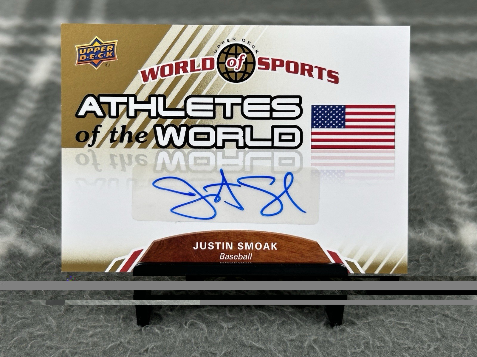 2010 Upper Deck World of Sports - Justin Smoak #AW-49 (AU, RC) 2010 Upper Deck World of Sports - Justin Smoak #AW-49 (AU, RC)