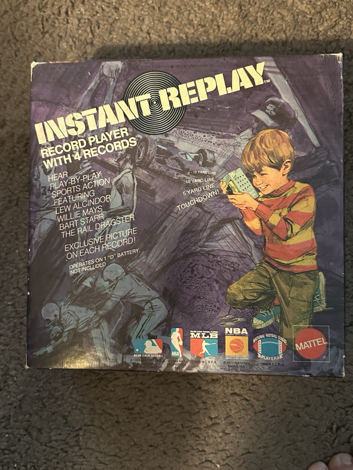 1971 Mattel Instant Replay Player WORKS 1971 Mattel Instant Replay Player WORKS