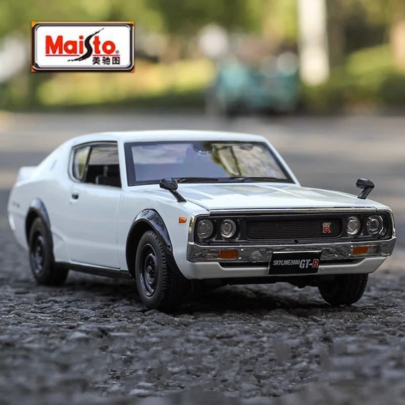 1:24 1973 Nissan Skyline 2000 GT-R Kenmeri JDM Legend Alloy Car Model Diecast 1:24 1973 Nissan Skyline 2000 GT-R Kenmeri JDM Legend Alloy Car Model Diecast