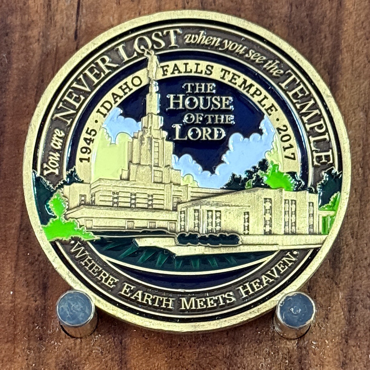 Idaho Falls Temple House of the Lord Challenge Coin  M#30