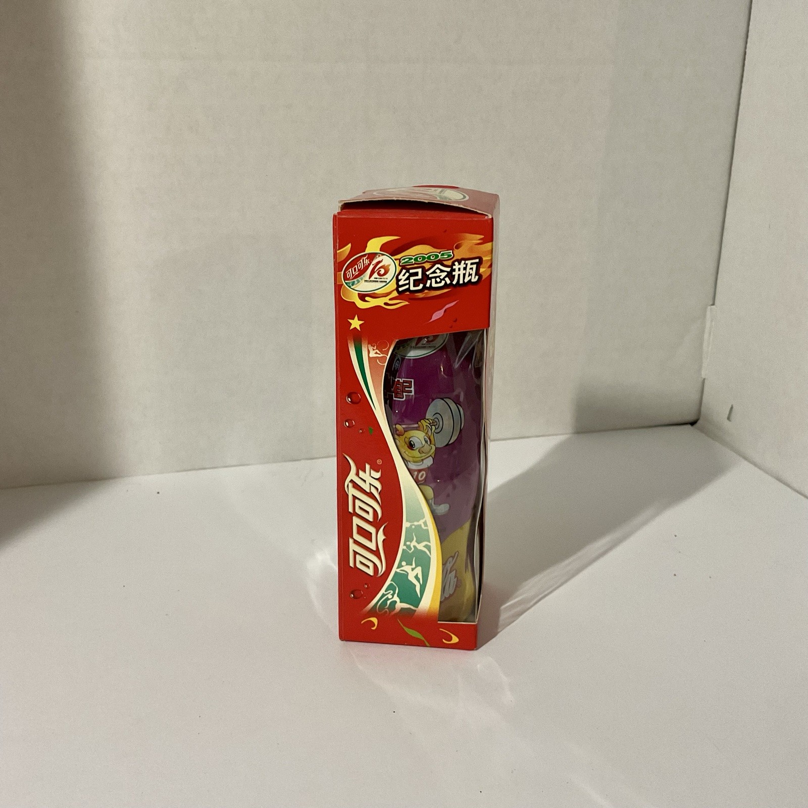 Rare 2005 China Coca-Cola Commemorative Wrapped Glass Bottle (In Box) Rare 2005 China Coca-Cola Commemorative Wrapped Glass Bottle (In Box)