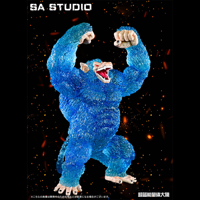 SA Studio Super Blue Goku Resin Model Great Ape Statue In Stock SA Studio Super Blue Goku Resin Model Great Ape Statue In Stock