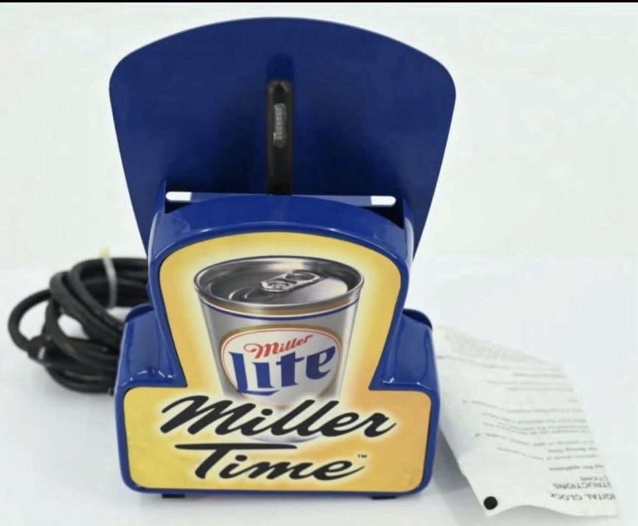 Vintage RARE Miller Lite Digital Floating Bar Clock Blue Pendulum Vintage RARE Miller Lite Digital Floating Bar Clock Blue Pendulum
