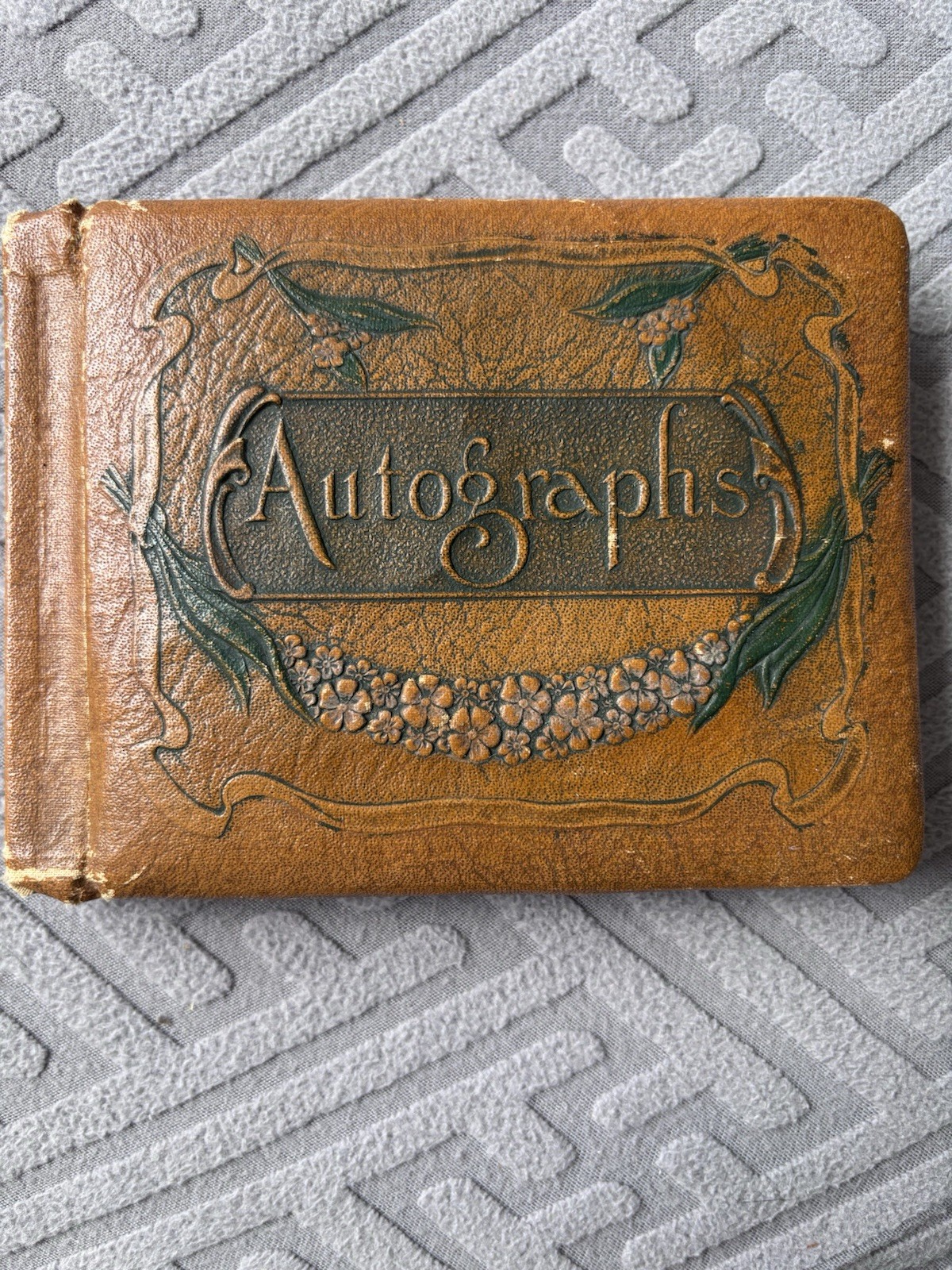 Antique 1922 Autograph Album P.S. 114 School Photo New York Friendship Book Rare Antique 1922 Autograph Album P.S. 114 School Photo New York Friendship Book Rare