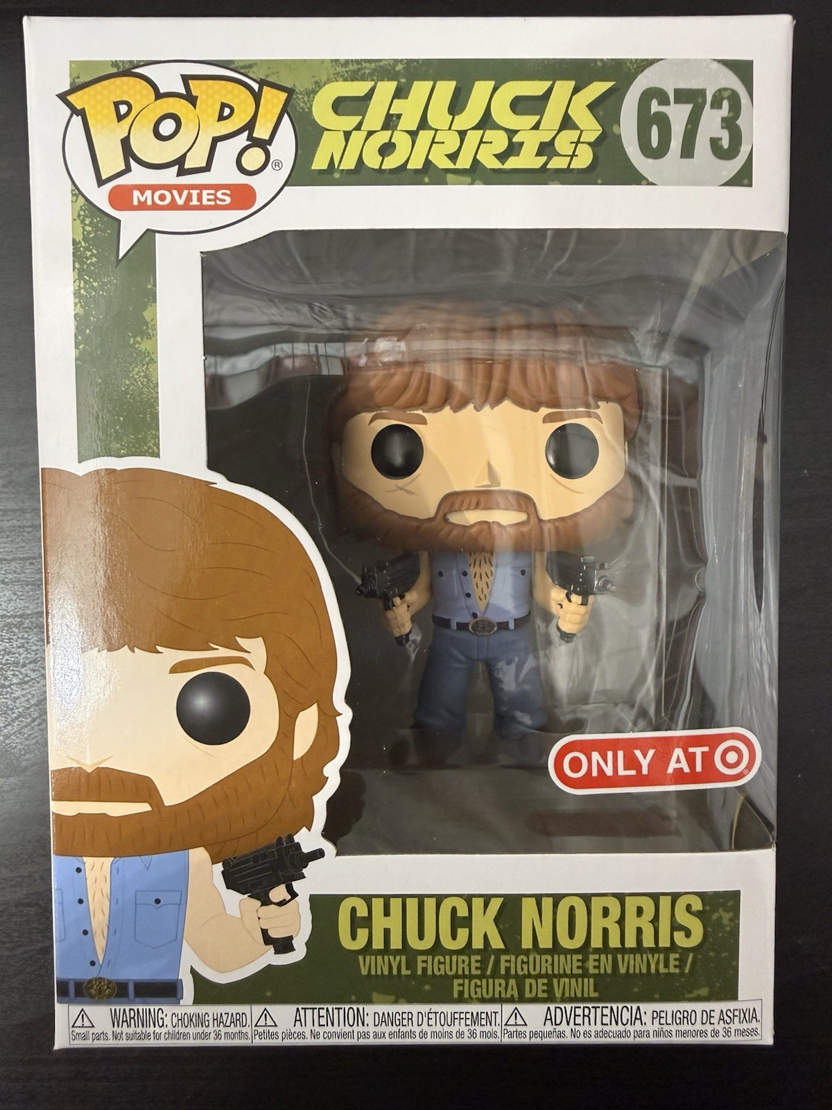 Chuck Norris Funko Pop Vinyl - Target (Exclusive) #673 Rare Vaulted Chuck Norris Funko Pop Vinyl - Target (Exclusive) #673 Rare Vaulted