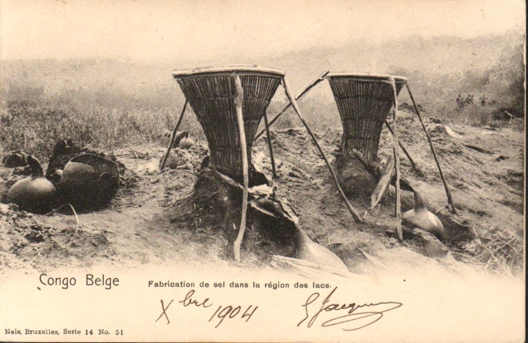Belgian Congo - Production of Salt - Vintage Postcard Belgian Congo - Production of Salt - Vintage Postcard