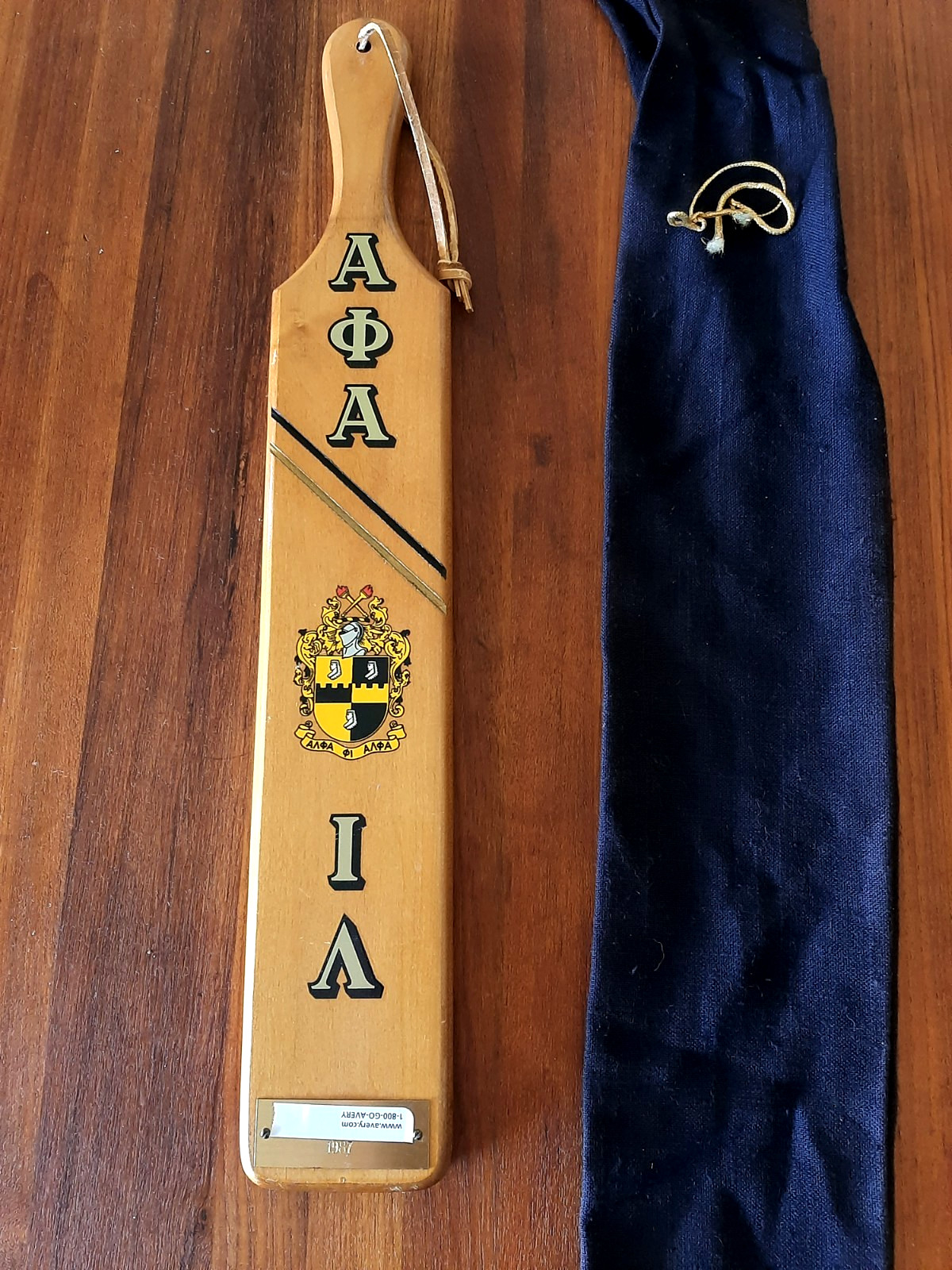 vtg ALPHA PHI ALPHA Wood College Fraternity Paddle board 80s Danville vtg ALPHA PHI ALPHA Wood College Fraternity Paddle board 80s Danville
