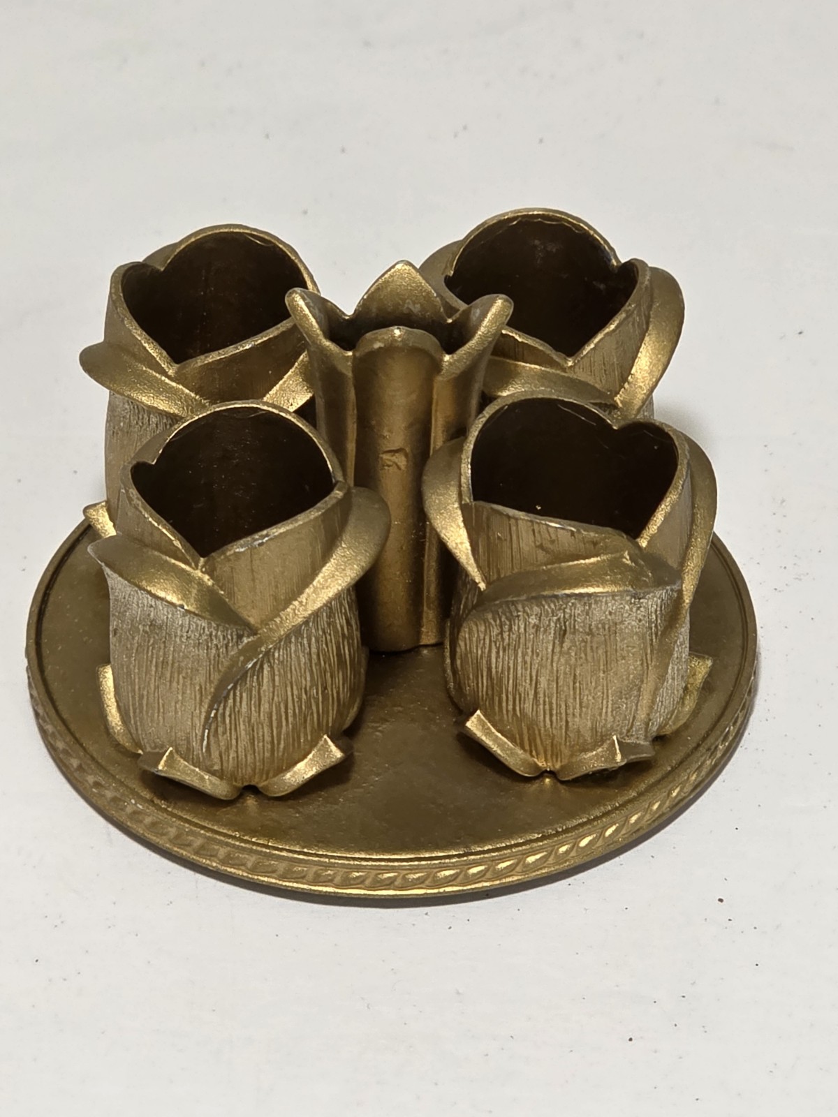 Vintage Avon GOLDEN VANITY LIPSTICK HOLDER 4 Rosebud Holders 1960s-70s Vintage Avon GOLDEN VANITY LIPSTICK HOLDER 4 Rosebud Holders 1960s-70s