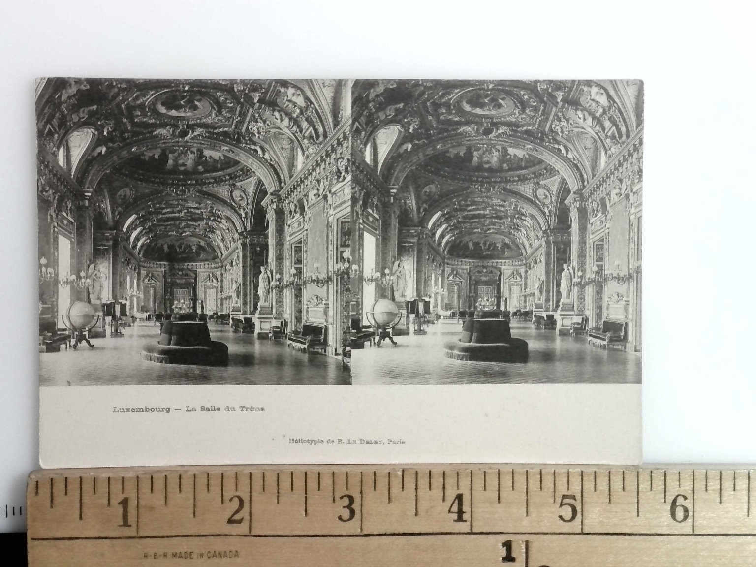 Luxembourg La Salle du Trône Stereoview E. Le Deley Paris Héliotypie 1905 Luxembourg La Salle du Trône Stereoview E. Le Deley Paris Héliotypie 1905