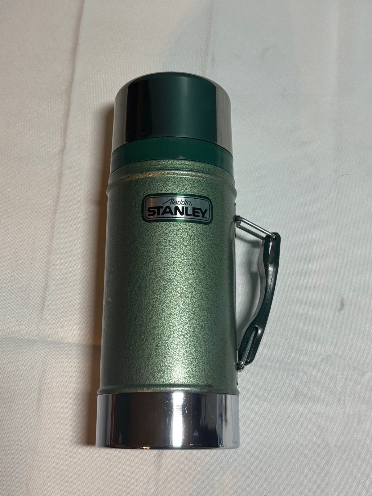 Vintage Aladdin Stanley Thermos 24oz Wide Mouth Green Model A-1350B Vacuum Bottl Vintage Aladdin Stanley Thermos 24oz Wide Mouth Green Model A-1350B Vacuum Bottl