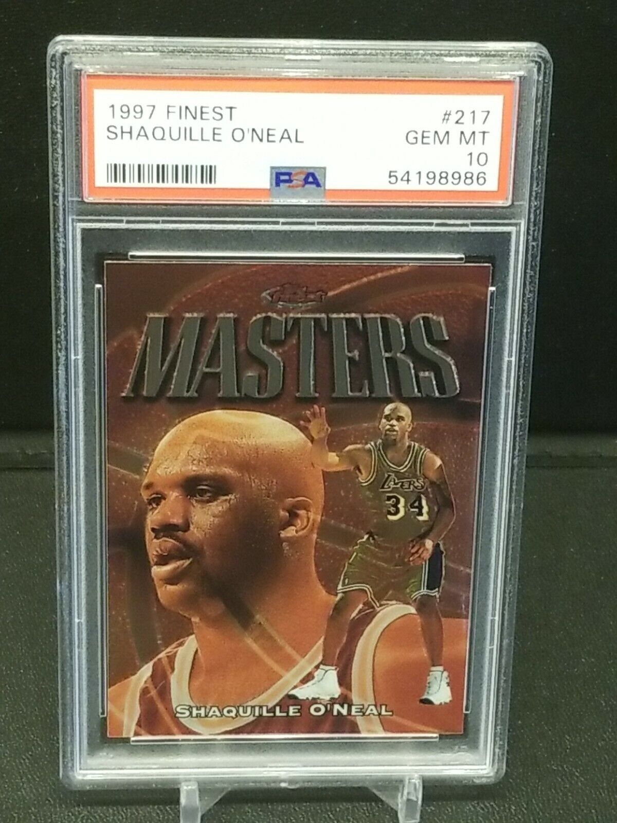 SHAQUILLE O'NEAL 1997 FINEST #217 PSA 10 NEW PSA LABEL