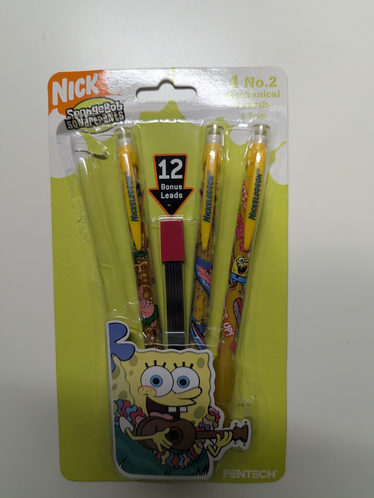 SpongeBob SquarePants 3 Mechanical Pencils 2005 Vintage Pentech Open Box SpongeBob SquarePants 3 Mechanical Pencils 2005 Vintage Pentech Open Box