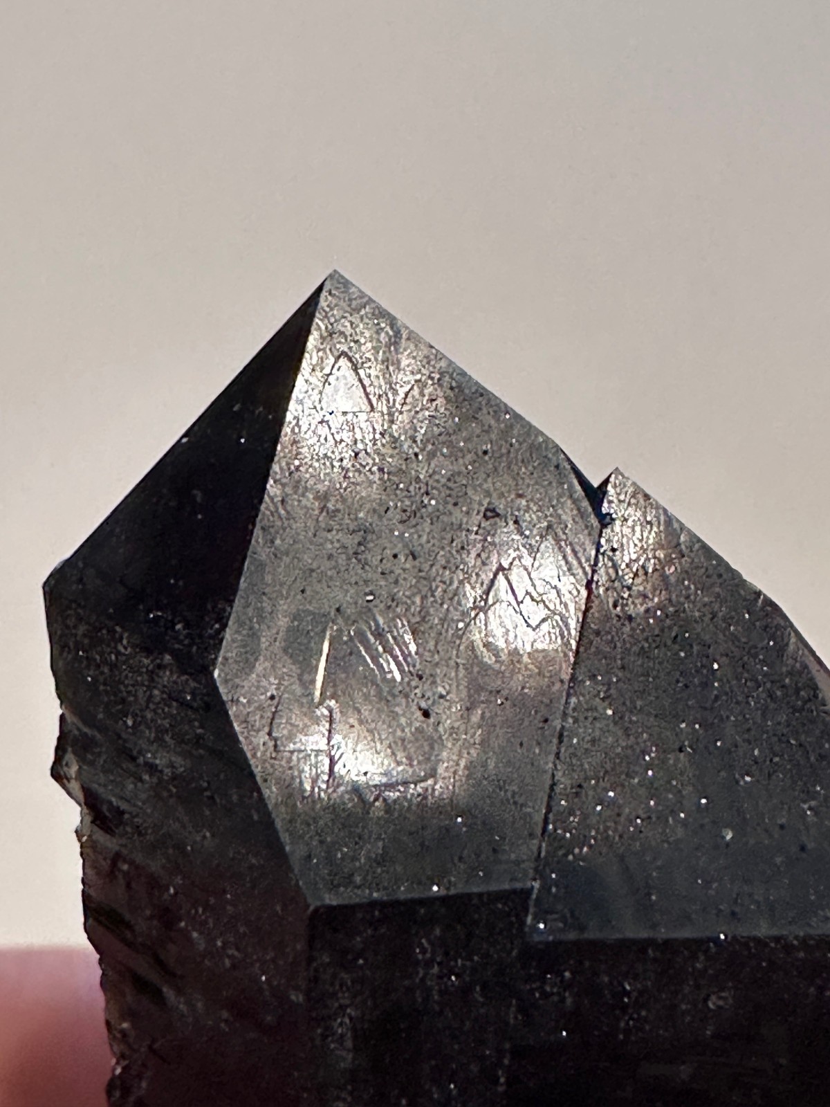 Record Keeper Large Arkansas Quartz Crystal Smokey Twin Point Record Keeper Large Arkansas Quartz Crystal Smokey Twin Point
