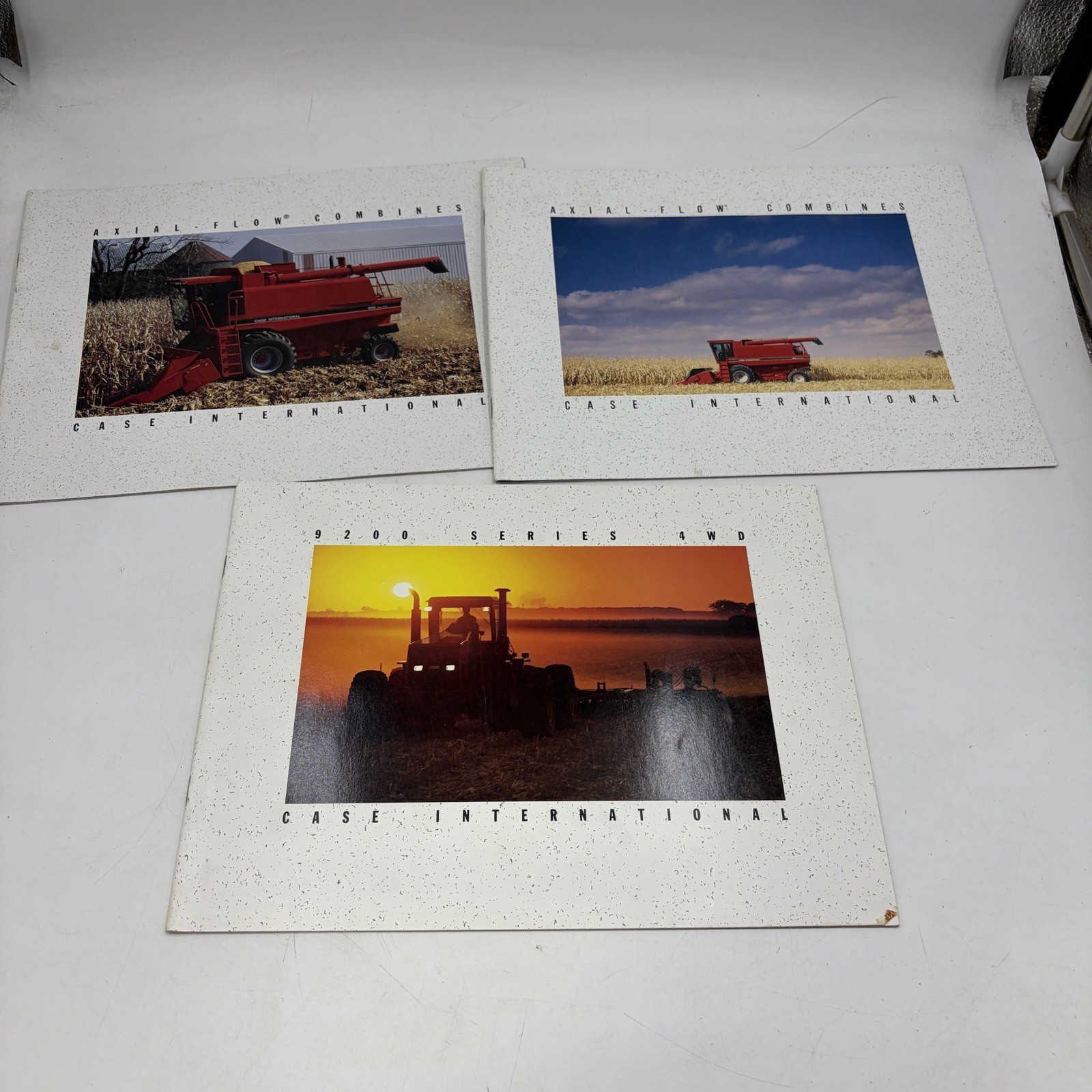 Vtg Case IH International Brochure Lot 3 Axial Flow Combines 9200 4WD Tractor Vtg Case IH International Brochure Lot 3 Axial Flow Combines 9200 4WD Tractor