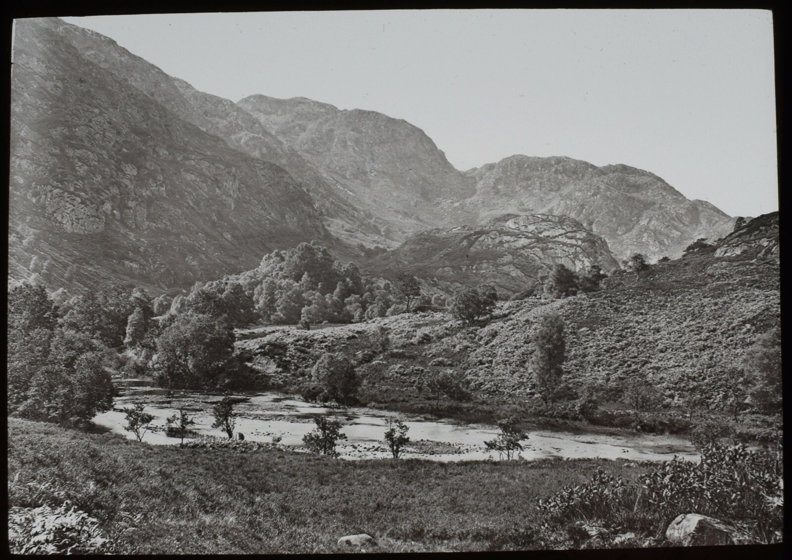 ANTIQUE Magic Lantern Slide A PASS OR BALLOCH IN THE TROSSACHS C1890 PHOTO ANTIQUE Magic Lantern Slide A PASS OR BALLOCH IN THE TROSSACHS C1890 PHOTO