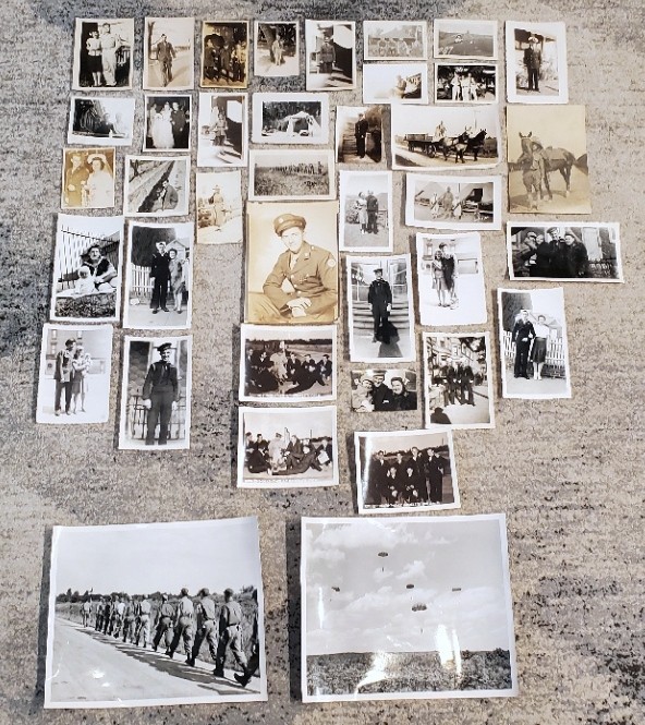 Vintage WWII Military Photo Lot 39 Snapshots Airborne Paratrooper Army Navy Sail Vintage WWII Military Photo Lot 39 Snapshots Airborne Paratrooper Army Navy Sail