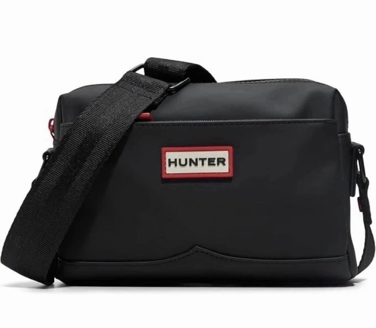 NEW Hunter Black Matte Zip Crossbody Bag w/Adjustable Detachable Strap Free Shi NEW Hunter Black Matte Zip Crossbody Bag w/Adjustable Detachable Strap Free Shi