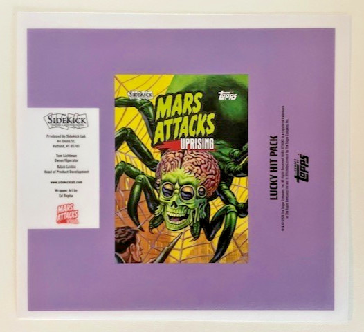 Mars Attacks: Uprising Lucky Hit Pack Unused Flat Wax Wrapper Mars Attacks Spoof Mars Attacks: Uprising Lucky Hit Pack Unused Flat Wax Wrapper Mars Attacks Spoof